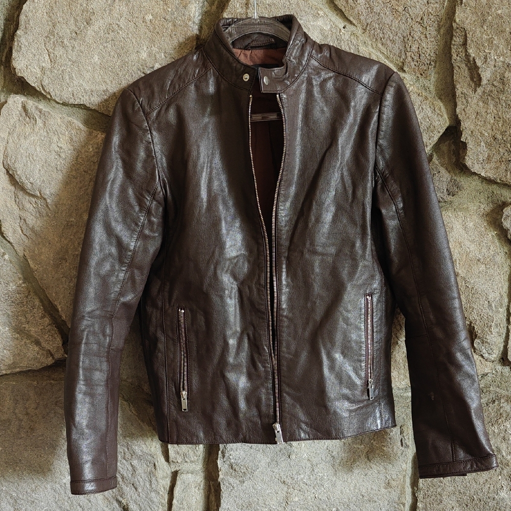 ASOS Brown Lightweight Shirt Jacket with Classic Collar